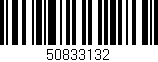 Código de barras (EAN, GTIN, SKU, ISBN): '50833132'