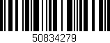 Código de barras (EAN, GTIN, SKU, ISBN): '50834279'