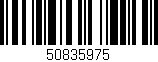 Código de barras (EAN, GTIN, SKU, ISBN): '50835975'