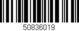 Código de barras (EAN, GTIN, SKU, ISBN): '50836019'