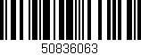 Código de barras (EAN, GTIN, SKU, ISBN): '50836063'
