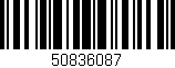 Código de barras (EAN, GTIN, SKU, ISBN): '50836087'