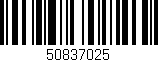 Código de barras (EAN, GTIN, SKU, ISBN): '50837025'