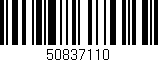 Código de barras (EAN, GTIN, SKU, ISBN): '50837110'