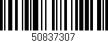 Código de barras (EAN, GTIN, SKU, ISBN): '50837307'