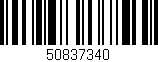 Código de barras (EAN, GTIN, SKU, ISBN): '50837340'