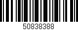 Código de barras (EAN, GTIN, SKU, ISBN): '50838388'