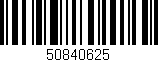 Código de barras (EAN, GTIN, SKU, ISBN): '50840625'