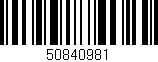 Código de barras (EAN, GTIN, SKU, ISBN): '50840981'