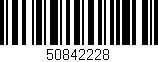 Código de barras (EAN, GTIN, SKU, ISBN): '50842228'