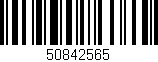 Código de barras (EAN, GTIN, SKU, ISBN): '50842565'