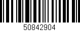 Código de barras (EAN, GTIN, SKU, ISBN): '50842904'
