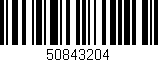 Código de barras (EAN, GTIN, SKU, ISBN): '50843204'