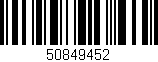 Código de barras (EAN, GTIN, SKU, ISBN): '50849452'