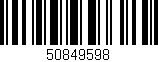 Código de barras (EAN, GTIN, SKU, ISBN): '50849598'