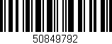 Código de barras (EAN, GTIN, SKU, ISBN): '50849792'
