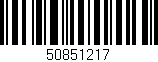 Código de barras (EAN, GTIN, SKU, ISBN): '50851217'
