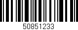 Código de barras (EAN, GTIN, SKU, ISBN): '50851233'
