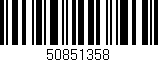 Código de barras (EAN, GTIN, SKU, ISBN): '50851358'