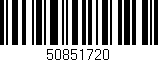 Código de barras (EAN, GTIN, SKU, ISBN): '50851720'