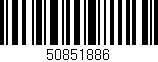 Código de barras (EAN, GTIN, SKU, ISBN): '50851886'