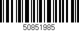 Código de barras (EAN, GTIN, SKU, ISBN): '50851985'