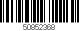 Código de barras (EAN, GTIN, SKU, ISBN): '50852368'