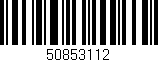 Código de barras (EAN, GTIN, SKU, ISBN): '50853112'