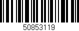 Código de barras (EAN, GTIN, SKU, ISBN): '50853119'