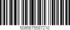 Código de barras (EAN, GTIN, SKU, ISBN): '5085675597210'