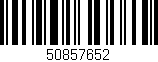 Código de barras (EAN, GTIN, SKU, ISBN): '50857652'