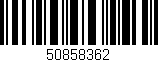 Código de barras (EAN, GTIN, SKU, ISBN): '50858362'