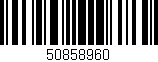 Código de barras (EAN, GTIN, SKU, ISBN): '50858960'