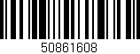 Código de barras (EAN, GTIN, SKU, ISBN): '50861608'