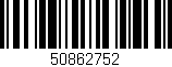 Código de barras (EAN, GTIN, SKU, ISBN): '50862752'