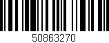 Código de barras (EAN, GTIN, SKU, ISBN): '50863270'