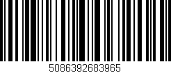 Código de barras (EAN, GTIN, SKU, ISBN): '5086392683965'