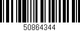Código de barras (EAN, GTIN, SKU, ISBN): '50864344'