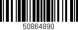 Código de barras (EAN, GTIN, SKU, ISBN): '50864890'