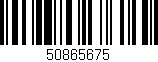 Código de barras (EAN, GTIN, SKU, ISBN): '50865675'