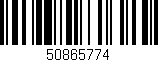 Código de barras (EAN, GTIN, SKU, ISBN): '50865774'