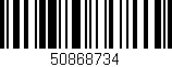 Código de barras (EAN, GTIN, SKU, ISBN): '50868734'