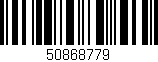 Código de barras (EAN, GTIN, SKU, ISBN): '50868779'