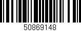Código de barras (EAN, GTIN, SKU, ISBN): '50869148'