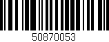 Código de barras (EAN, GTIN, SKU, ISBN): '50870053'