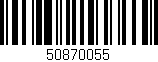 Código de barras (EAN, GTIN, SKU, ISBN): '50870055'