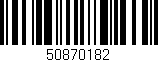 Código de barras (EAN, GTIN, SKU, ISBN): '50870182'