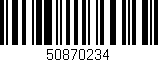 Código de barras (EAN, GTIN, SKU, ISBN): '50870234'