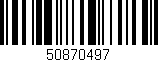 Código de barras (EAN, GTIN, SKU, ISBN): '50870497'