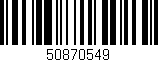 Código de barras (EAN, GTIN, SKU, ISBN): '50870549'